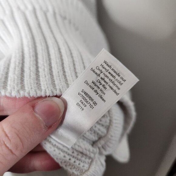 ATHLETA Solid White Chunky Knit West End Tunic Sweater - Picture 7 of 8